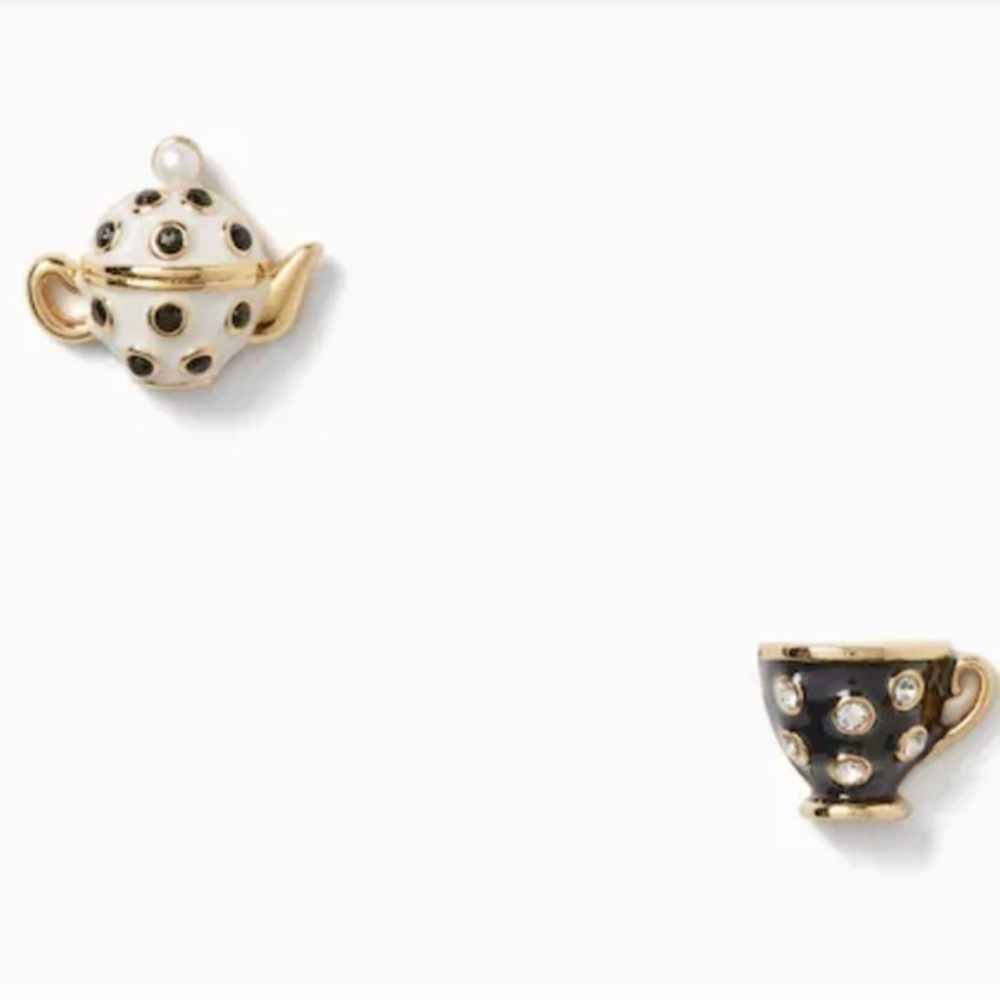 Kate Spade Alice In Wonderland Teacup Stud Earrings